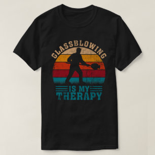 Glasblazen Is Mijn Therapie Grappige Butaantorpedo T-shirt