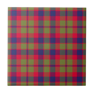 Glasgow Clan Hunting Tartan Plaid Tegeltje