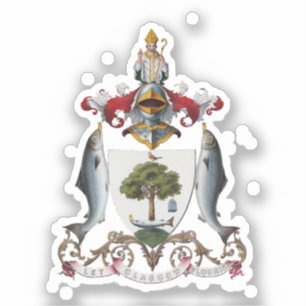 Glasgow Coat of Arms, Schotland Sticker