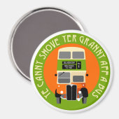 Glasgow Double-decker bus Magnet Magneet (Voorkant / Achterkant)