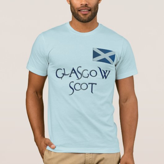 Glasgow DRAPEAU D'ÉCOSSE T-shirt Patriotique (Devant)