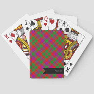 Glasgow-erfgoedpatroon Schotse plaid Pokerkaarten