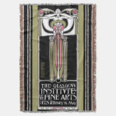 Glasgow Institute of Fine Arts Poster Deken (Voorkant Verticaal)
