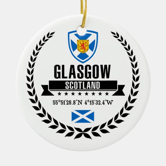 Glasgow Keramisch Ornament (Voorkant)