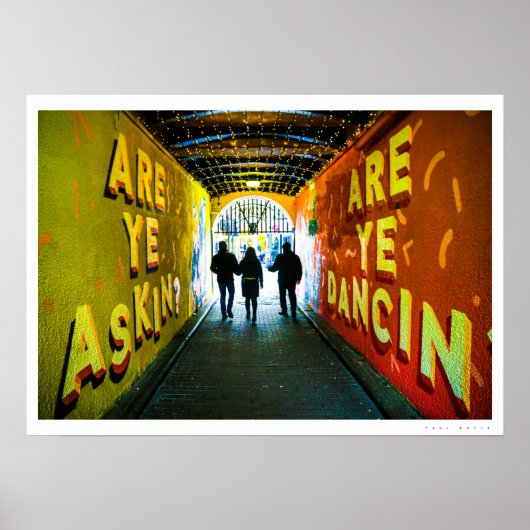 Glasgow Lane Poster (Voorkant)