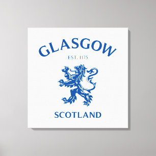 GLASGOW, SCHOTLAND CANVAS AFDRUK
