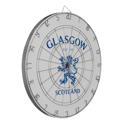 GLASGOW, SCHOTLAND DARTBORD (Voorkant Links)