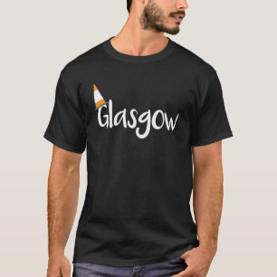 Glasgow Schotland Oranje Traffic Cone Pet T-shirt