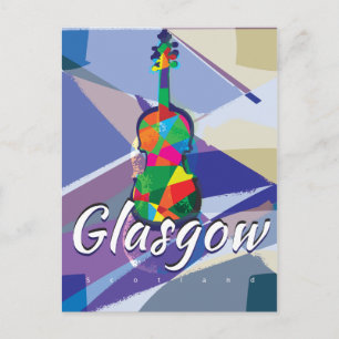Glasgow, Schotland Vintage Reisposter Briefkaart