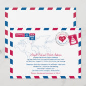 Glasgow, Scotland Airmail | Weddenschap Kaart (Voorkant / Achterkant)