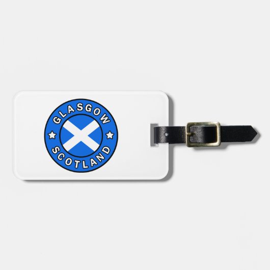 Glasgow Scotland Bagagelabel (Voorkant horizontaal)