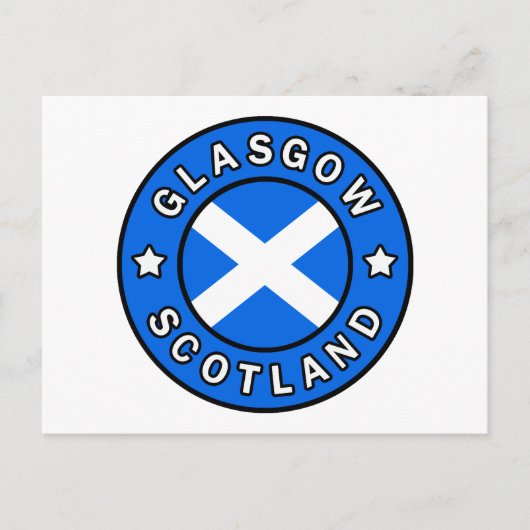 Glasgow Scotland Briefkaart (Voorkant)