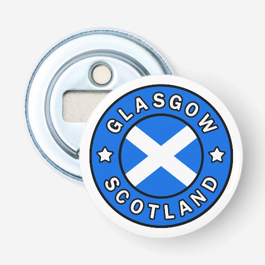 Glasgow Scotland Button Flesopener (Voorkant)