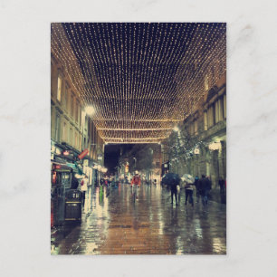 Glasgow Scotland kerstverlichting Feestdagenkaart