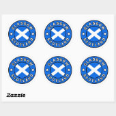 Glasgow Scotland Ronde Sticker (Vel)