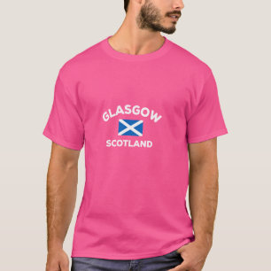Glasgow Scotland Schotse Vlag Stad T-shirt