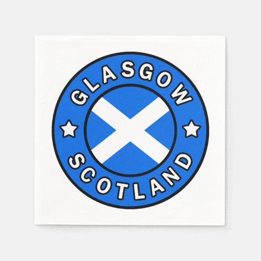 Glasgow Scotland Servet (Voorkant)
