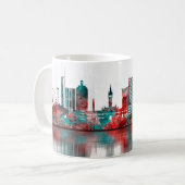Glasgow Scotland Skyline Koffiemok (Voorkant links)