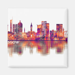 Glasgow Scotland Skyline Magneet
