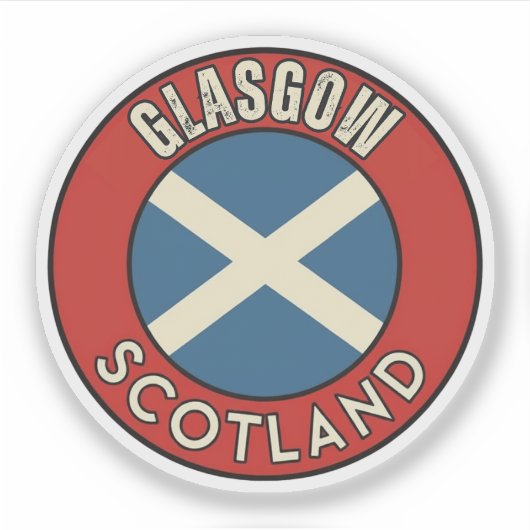 Glasgow, Scotland Sticker (Voorkant)