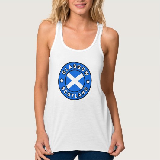 Glasgow Scotland Tanktop (Voorkant)