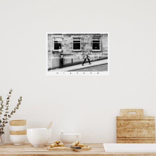 Glasgow-straat Poster (Keuken)