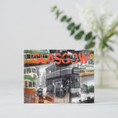 Glasgow Trams Briefkaart (Staand voorkant)