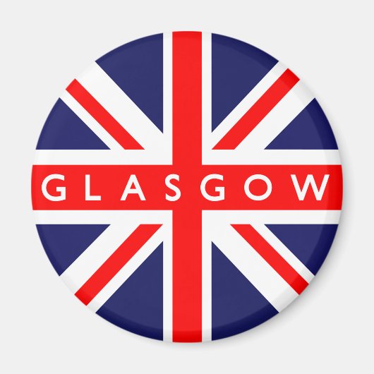 Glasgow UK Flag Magneet (Voorkant)