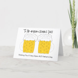 Glasmassa's persoonlijke Vaderdag van bier Kaart