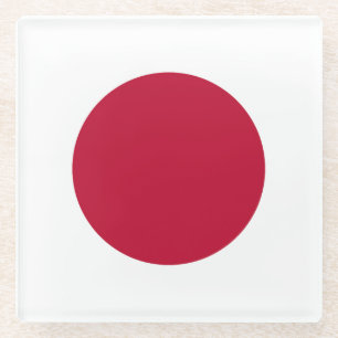 Glasonderdeelglas En Glas Drapeau Japan Glazen Onderzetter