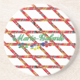 Glasonders van zandsteen zandsteen onderzetter