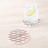 Glasonders van zandsteen zandsteen onderzetter (Zijkant)