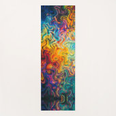 Glaspatroon met meerdere kleuren yogamat (Voorkant)