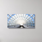 Glass Ceiling Blue Sky Skylight Canvas Afdruk (Voorkant)