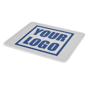 Glass Cutting Board Business Logo Snijplank
