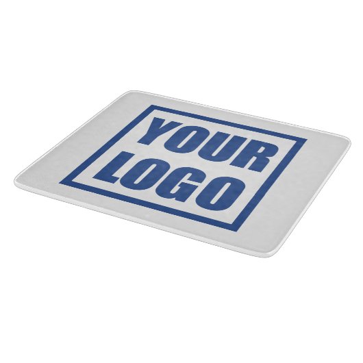 Glass Cutting Board Business Logo Snijplank (Hoek)