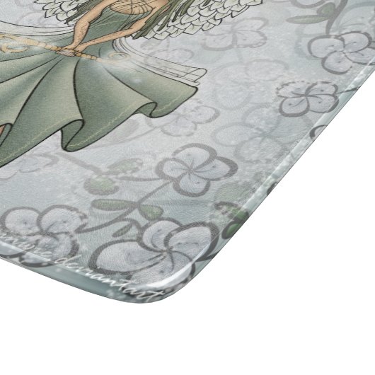 Glass Cutting Board- Fairy Summoning Spring Design Snijplank (Hoek)