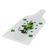 Glass Cutting Board Happy St. Patrick's Day Snijplank (Hoek)