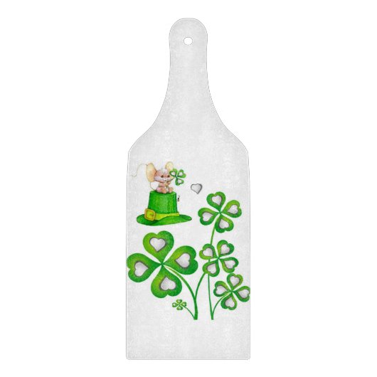 Glass Cutting Board Happy St. Patrick's Day Snijplank (Voorkant)
