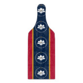 Glass cutting board paddle with flag Mississippi Snijplank (Voorkant)