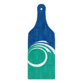 Glass cutting board paddle with flag Ottawa Snijplank (Voorkant)