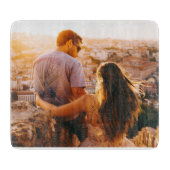 Glass Cutting Board Uw Foto Template Snijplank (Voorkant)