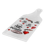 Glass Cutting Board Valentijnsdag Poison Snijplank (Hoek)