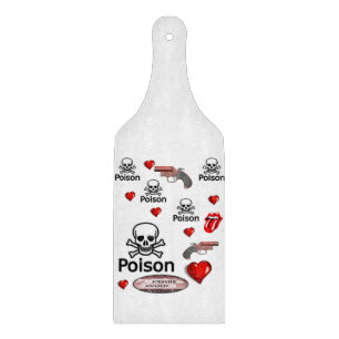 Glass Cutting Board Valentijnsdag Poison Snijplank