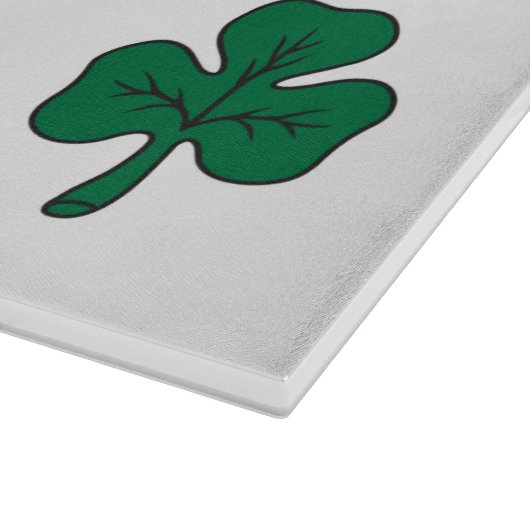 Glass cutting board with Flag of Montreal Snijplank (Hoek)
