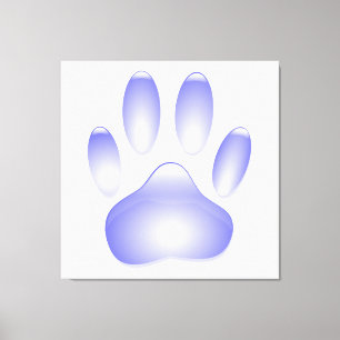 Glass Dog Paw Print