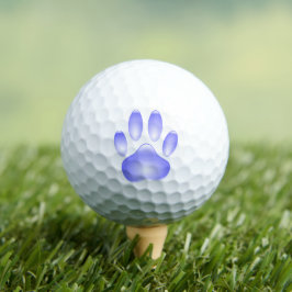 Glass Dog Paw Print Golfballen