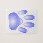 Glass Dog Paw Print Legpuzzel (Horizontaal)