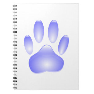 Glass Dog Paw Print Notitieboek