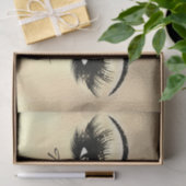 Glass Faux Gold Metallic Lashes Hartelijk dank Tissuepapier (Geschenk)